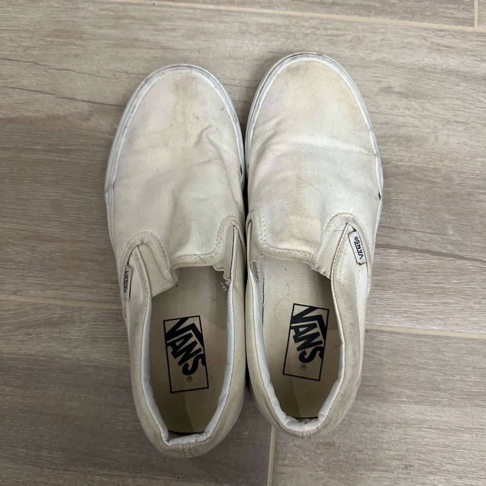 Vans women’s  White Slip-On Shoes